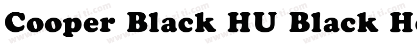 Cooper Black HU Black Headline字体转换
